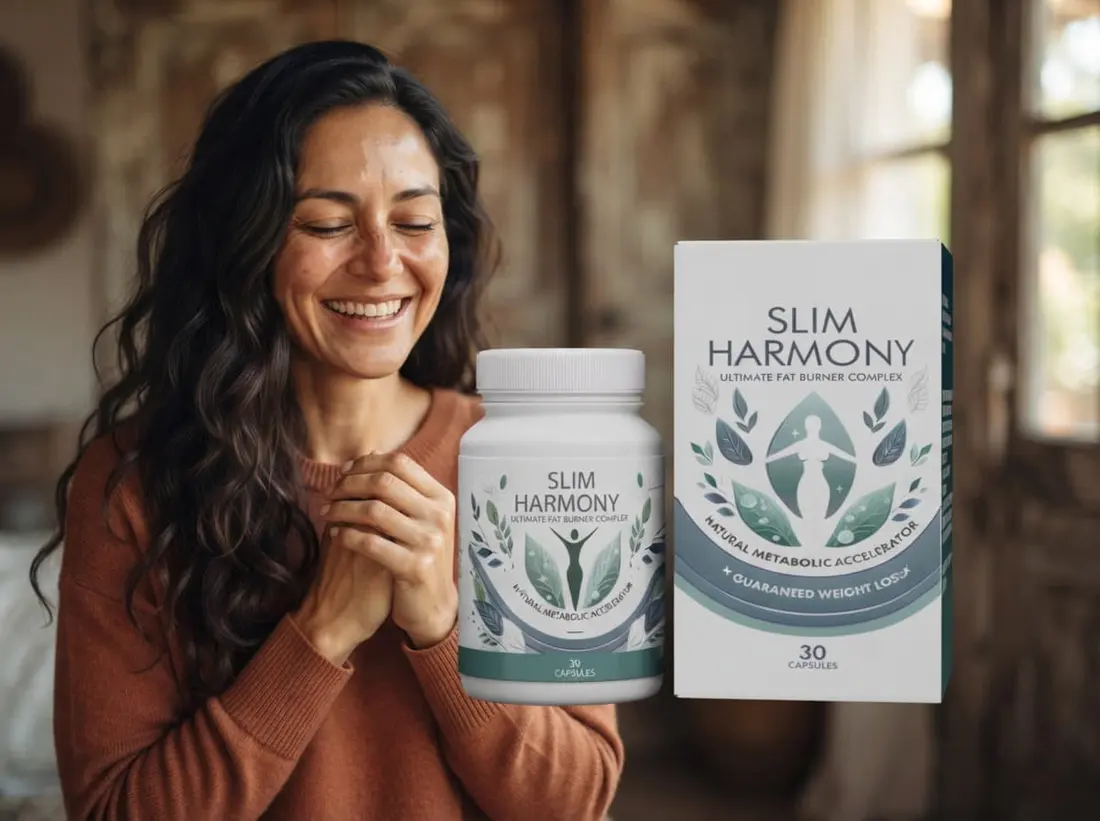 Mujer latina sonriente en interior cálido con Slim Harmony