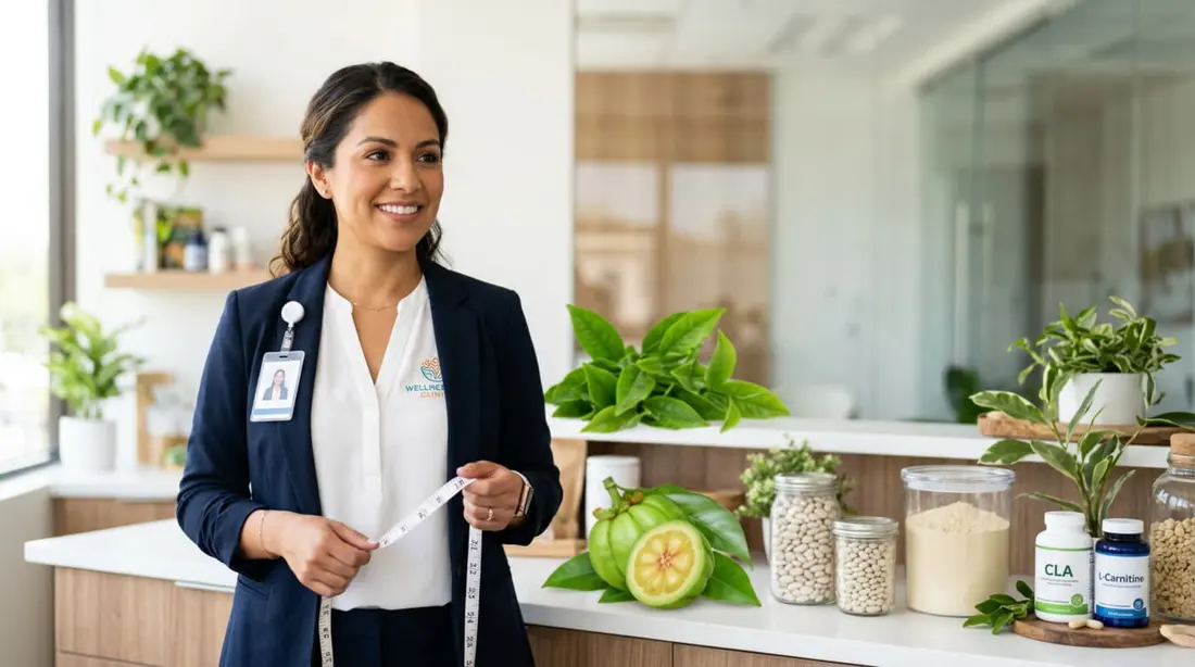 Nutrióloga revisando un plan de alimentación con una paciente
