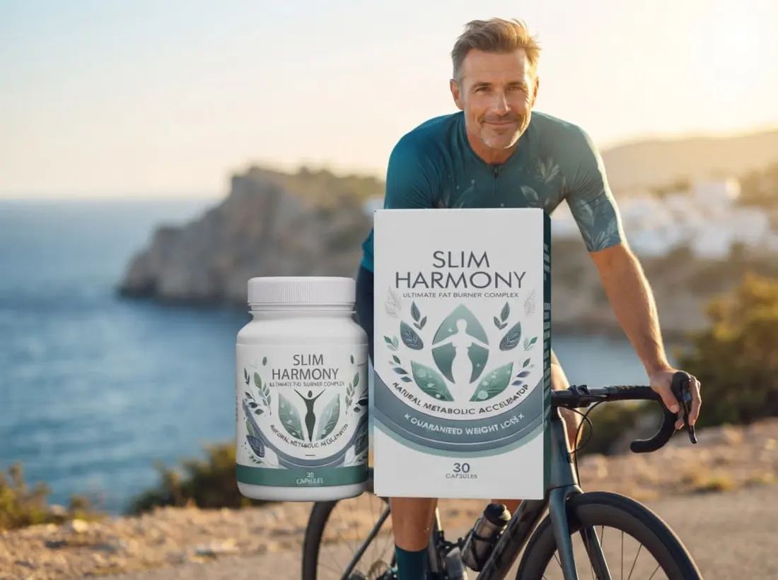 Ciclista junto al mar con el empaque de Slim Harmony